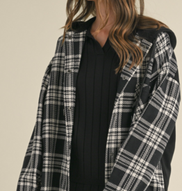 Contrast Plaid Jacket