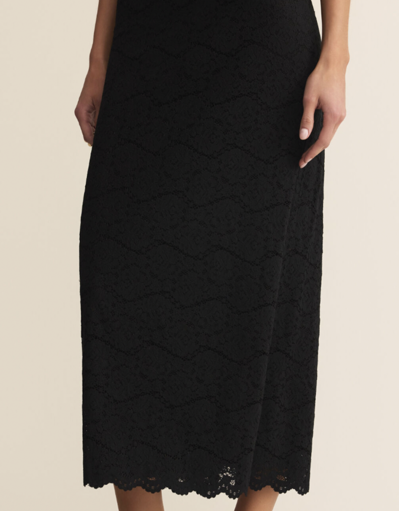 Via Lace Midi Skirt