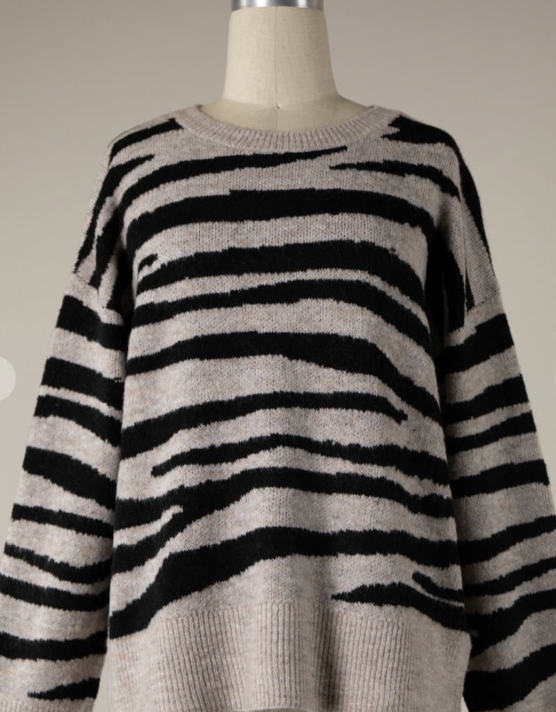 Animal Print Sweater