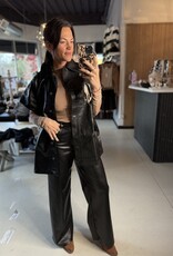 Leather Oversized Vest