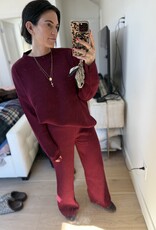 Burgundy Sweater Pant