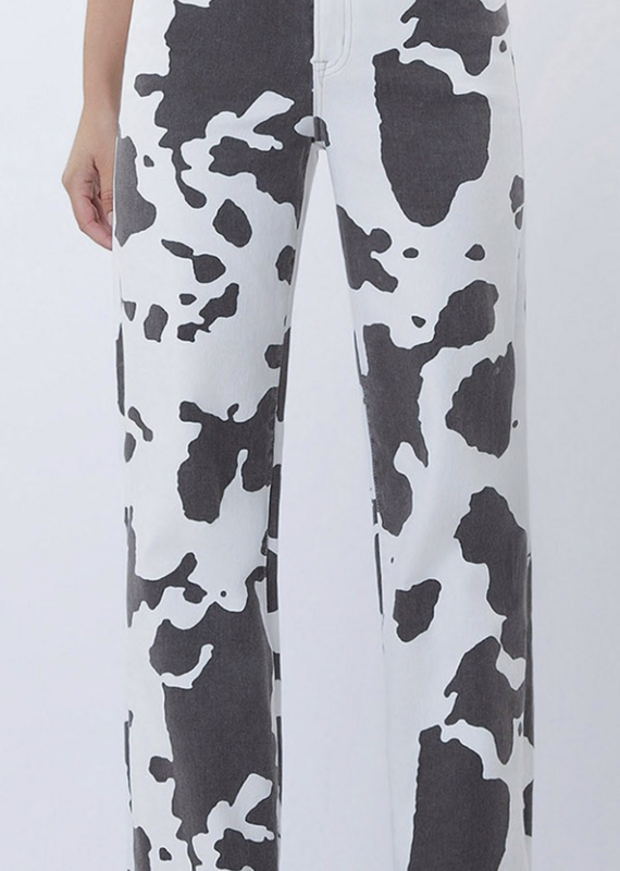 Cow Print Jeans