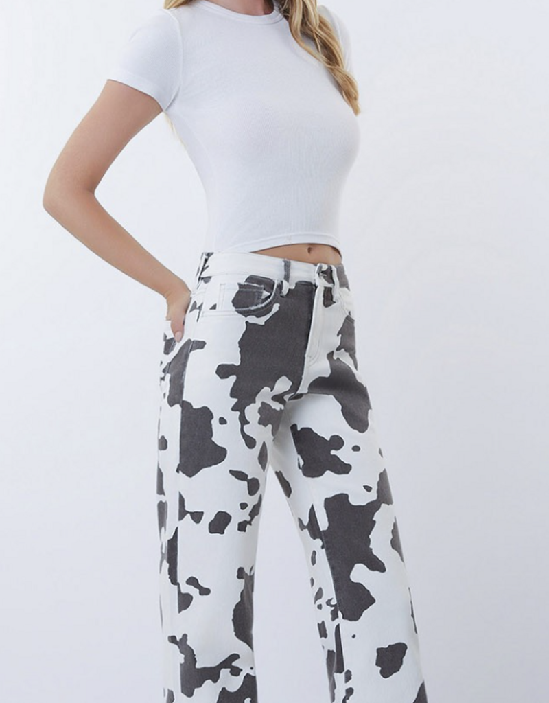 Cow Print Jeans