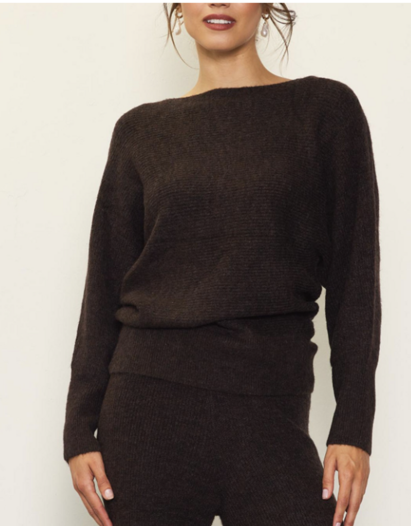 Off The shoulder Rib-knit Sweater