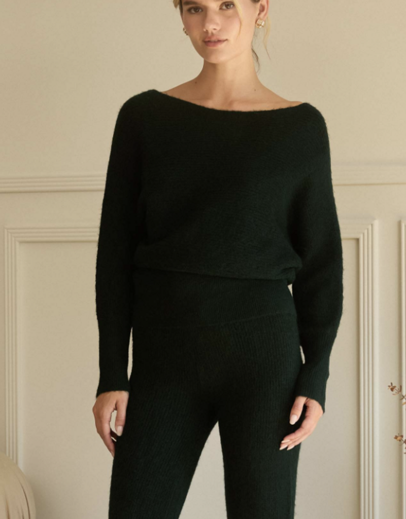 Off The shoulder Rib-knit Sweater