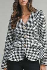 Houndstooth Blazer