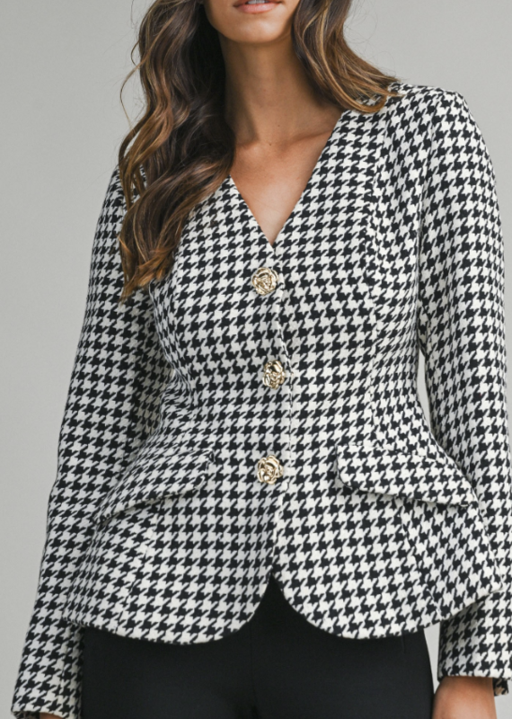 Houndstooth Blazer