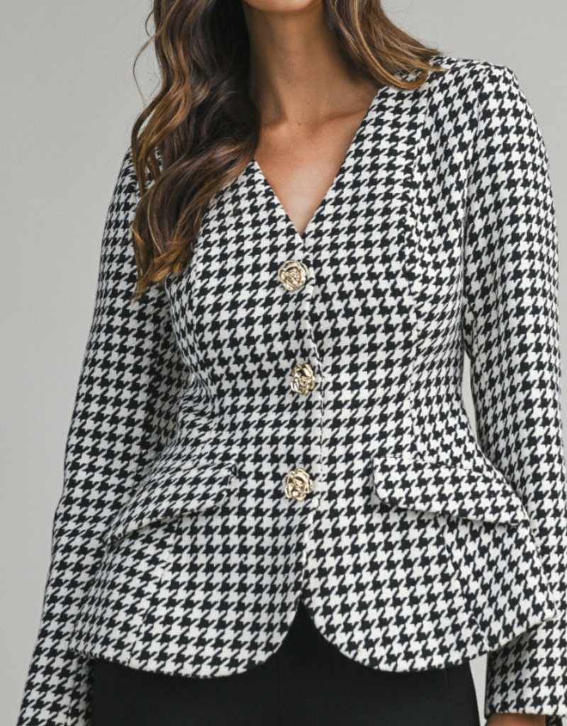 Houndstooth Blazer
