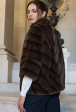 Copenhagen faux fur cape jacket