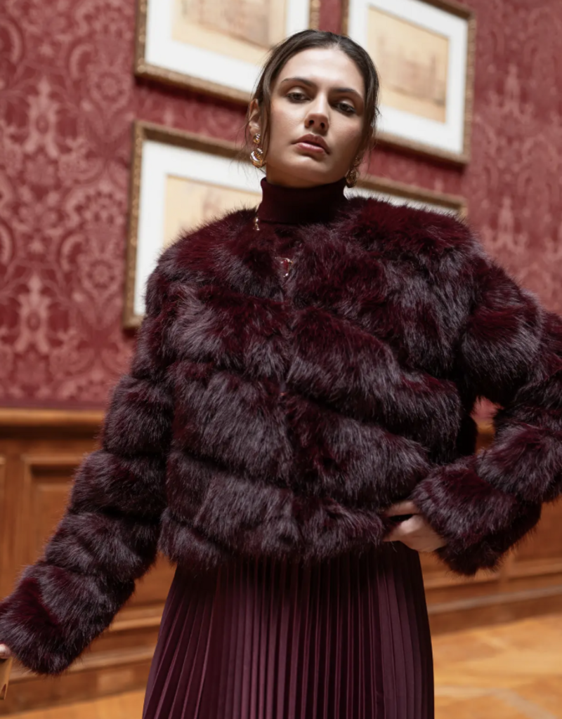 Paula short faux fur jacket