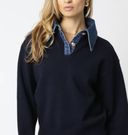 Triana Denim Knit Top