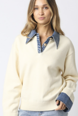 Emely Contrast Knit Top