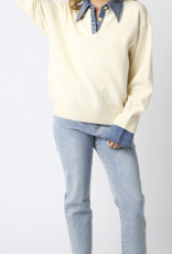 Emely Contrast Knit Top