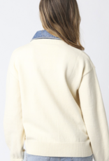 Emely Contrast Knit Top