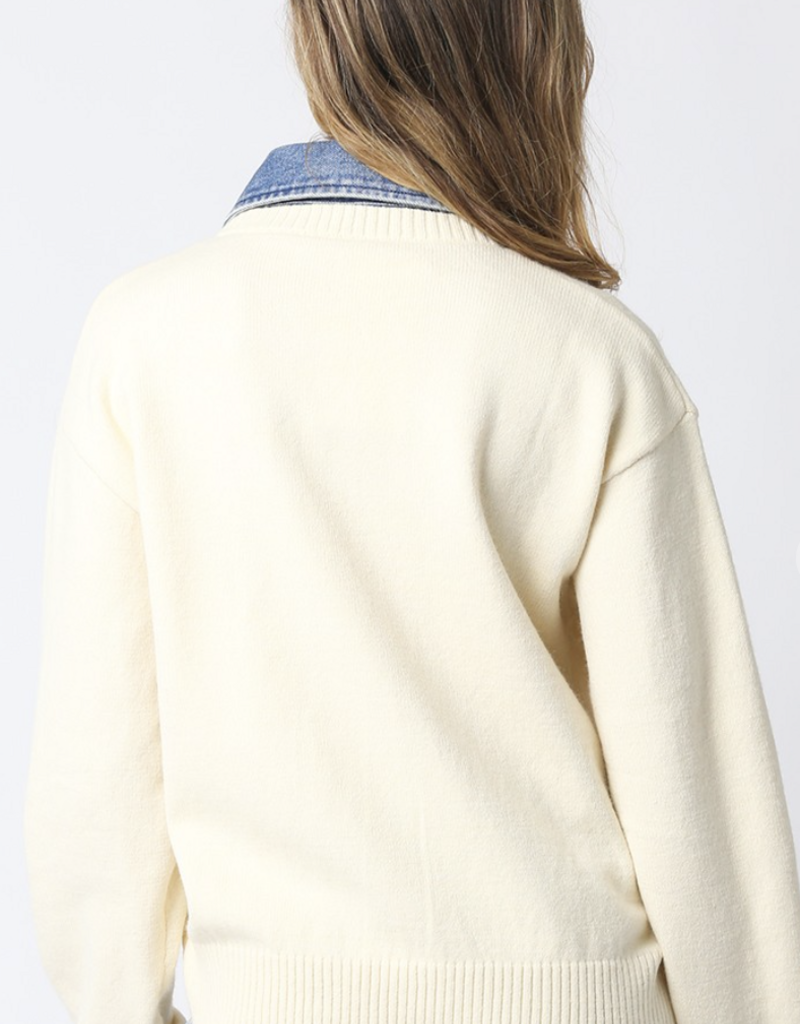 Emely Contrast Knit Top