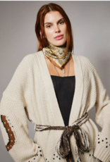 Western Horse Belted Sweater