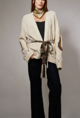 Western Horse Belted Sweater