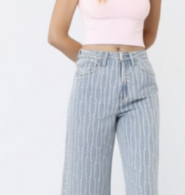 Cuff Stripe Pants