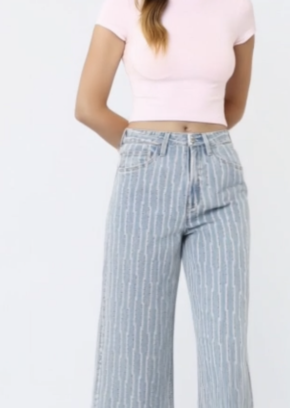 Cuff Stripe Pants