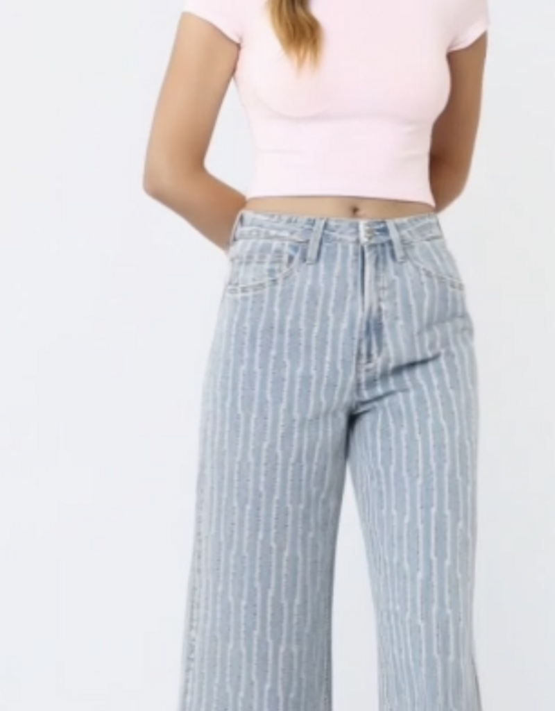 Cuff Stripe Pants