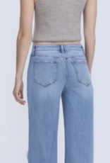 Mid Rise Distressed Denim