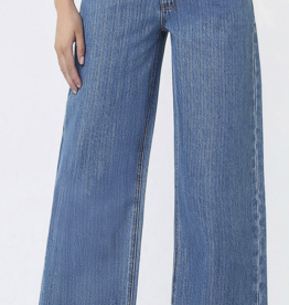 Highrise Jacquard Stripe Jeans