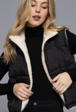 Reversible Fur Padding Vest