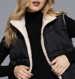 Reversible Fur Padding Vest