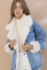 Fur + Denim Jacket