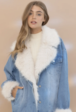 Fur + Denim Jacket