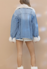 Fur + Denim Jacket
