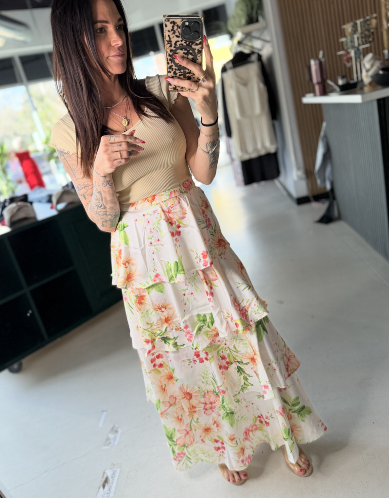 Tiered Maxi Skirt