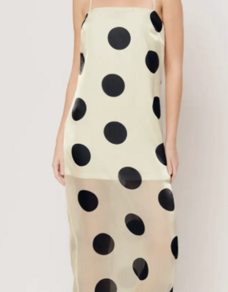 A Printed Woven Midi Dress