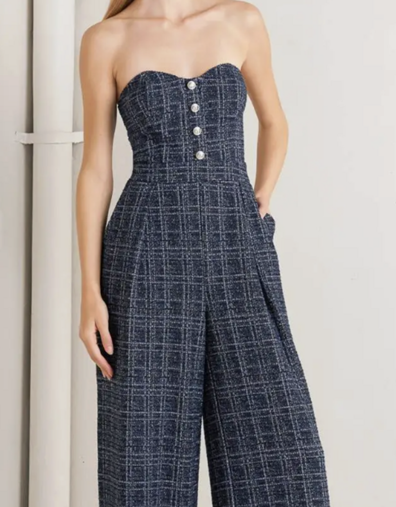 A Tweed Jumpsuit