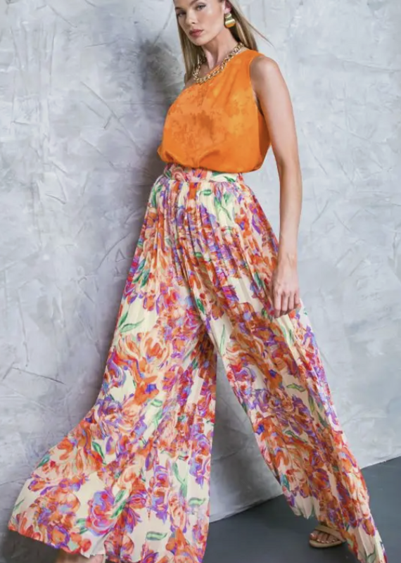 A Woven Printed Pant