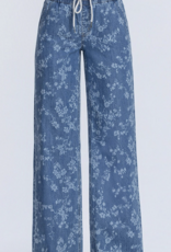 Floral Print Jeans