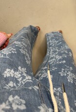 Floral Print Jeans
