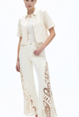 HIGH RISE LACE WIDE LEG