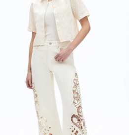 HIGH RISE LACE WIDE LEG