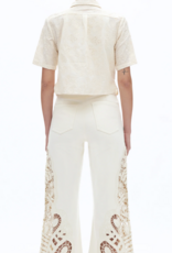 HIGH RISE LACE WIDE LEG