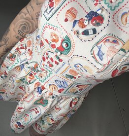 Mediterranean Lunch Motif Mini Dress