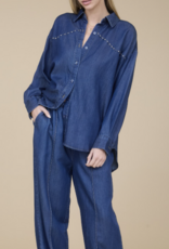 Front Seam Detail Drawstring Pant