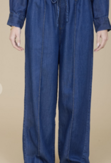 Front Seam Detail Drawstring Pant