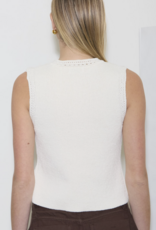 Gold Seashell Button Down Vest