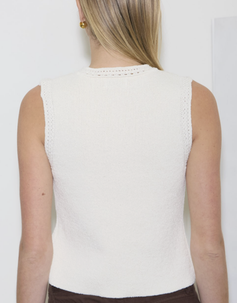 Gold Seashell Button Down Vest