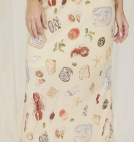 Portofino Slip On Midi Skirt