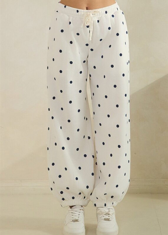 Polka dot sweatpants
