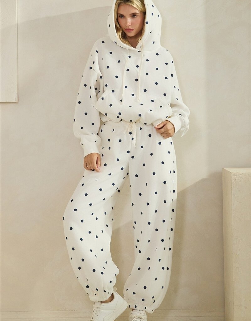 Polka dot sweatpants