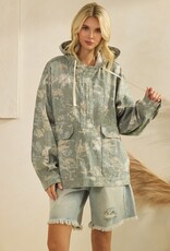 Zip up camo jacket