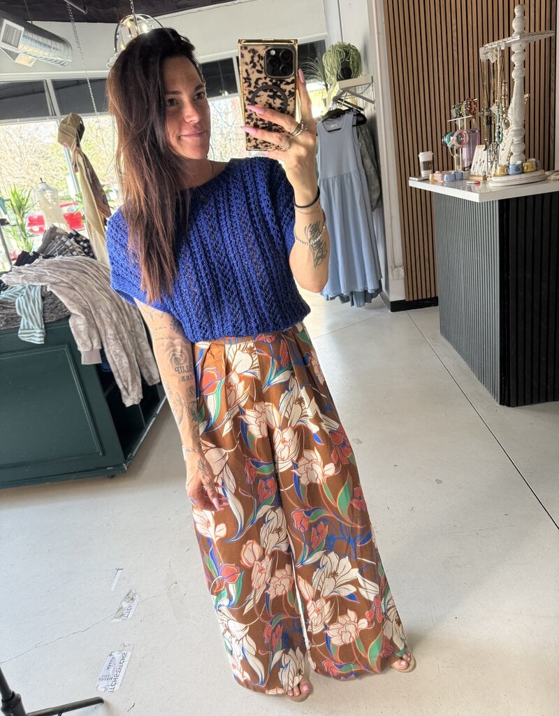 Ballast Crochet Top Nautical